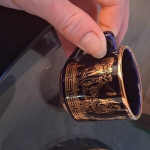 Blue and Gold Decorative Mug